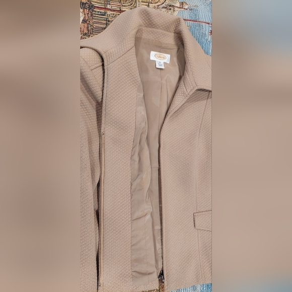 Talbots Tan Textured Blazer - Picture 9 of 14